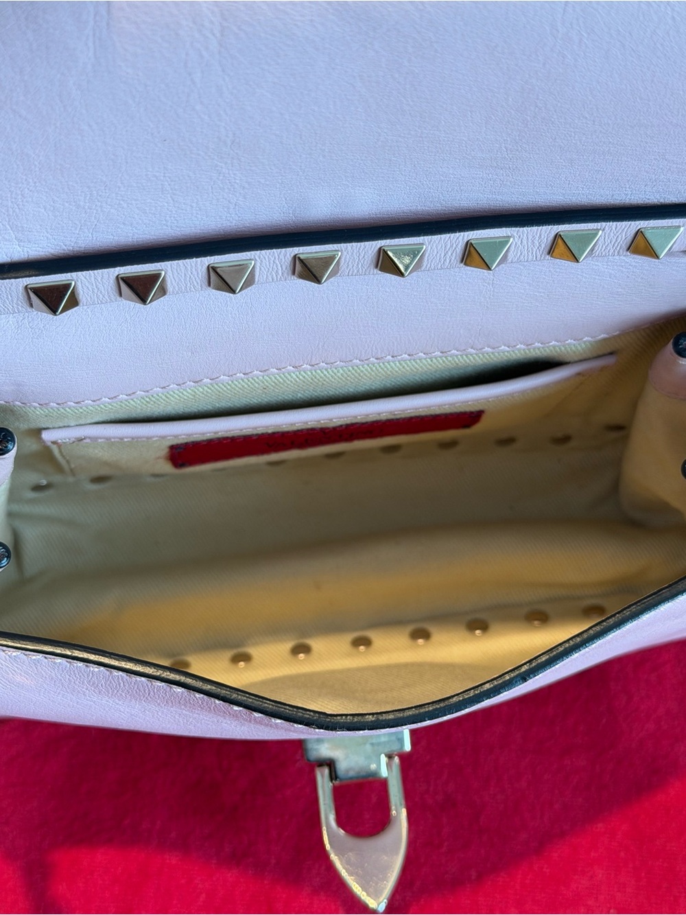 Valentino Pink Rockstud Crossbody Bag with Gold Hardware - Picture 6 of 11